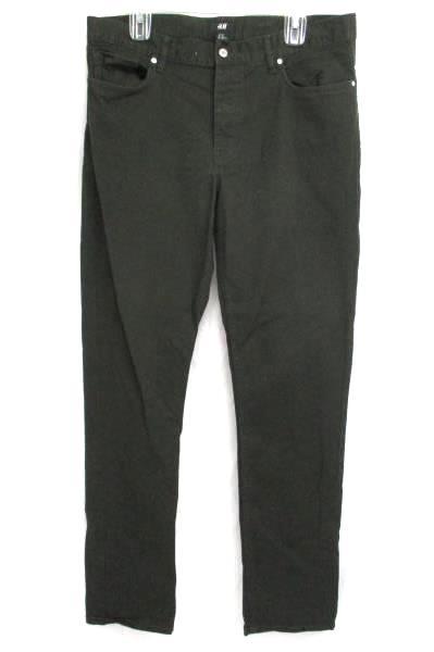 H&M Brown Slim Fit Four Button Close Pants Jeans Stretch Mid Rise Women's Sz 34