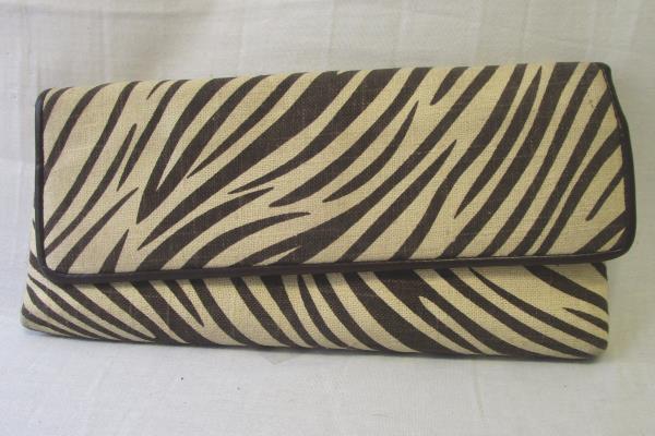 Lot Of Two Clutch Purses Handbags Animal Print Floral Chain Strap Small Medium