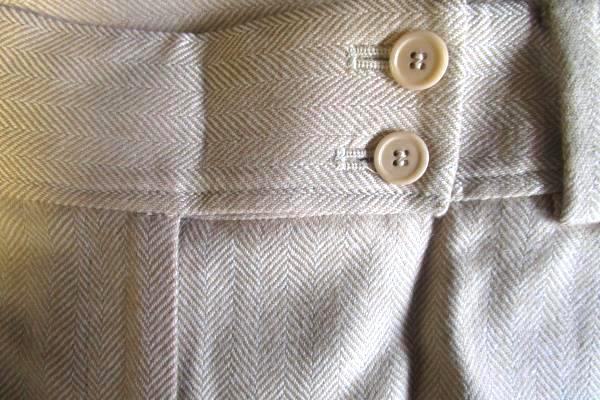 Ann Taylor Women's Beige 100% Wool Dress Pants Double Button Zipper Fly Size 8