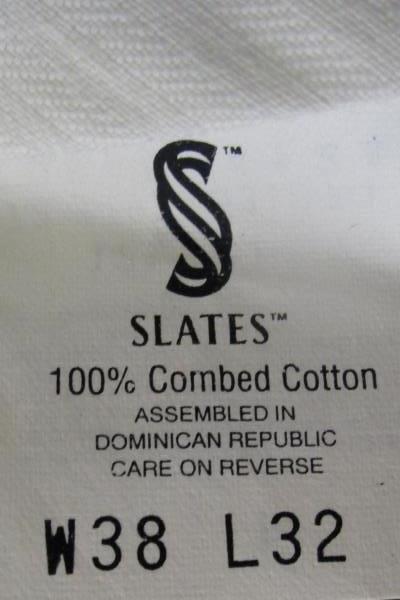 Slates Tan Men's Pleated Front Dress Pants Size W38/L32 100% Cotton