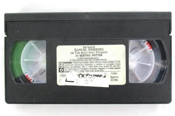 1993 Beatrix Potter VHS The Tale of Samuel Whiskers / The Poly-Poly Pudding