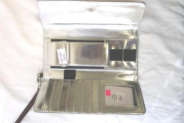 Lot of 2 Clutch Purses By Mo&Co & Unknown Brown Orange Rhinestones Silver