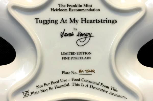 Franklin Mint Tugging At My Heartstrings Collectible Plate Sarah Bengry LE
