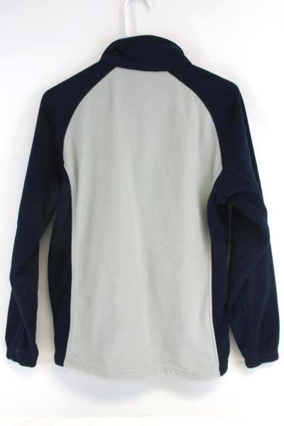 Muckleshoot Casino Fleece Jacket Men's Dark Navy Blue Gray Full Zip Front Small
