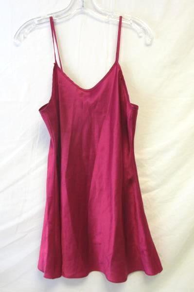 Women's Top Shop Hot Pink Silky Night Shirt Size 8 100% Polyester