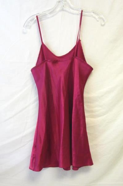 Women's Top Shop Hot Pink Silky Night Shirt Size 8 100% Polyester