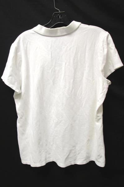 Women's White Buttoned V-neck Shirt By St. Johns Bay Size XL