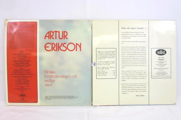 Lot of 2 Artur Erikson Vinyl LPs from 1967 & 1972 Solist LP302 LP308 12" 33 RPM