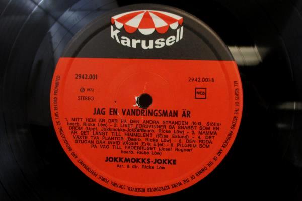 Lot of 2 Vinyl LPs by Jokkmokks Jokke - Gulli Gullan & Jag en vandringsman är