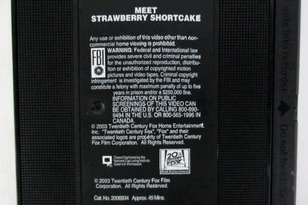 Meet Strawberry Shortcake VHS Animated with Music Video 2003 DIC Entertainment