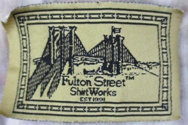 Fulton Street Works Artistic Abstract Short Sleeve Banded Waist Shirt Mens XLT