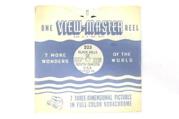 1948 Sawyers View Master Reel #203 Black Hills South Dakota Hand Lettered