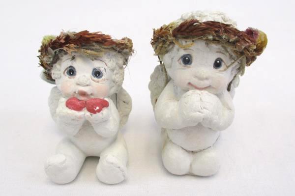 Christmas Gift Lot of 3 Angel Ornament Figurines w/ Christmas Card Dreamsicles