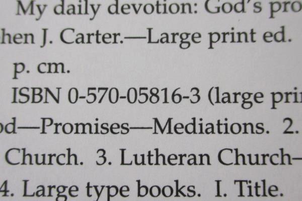 My Daily Devotion by Stephen J. Carter Paperback 2002 Concordia