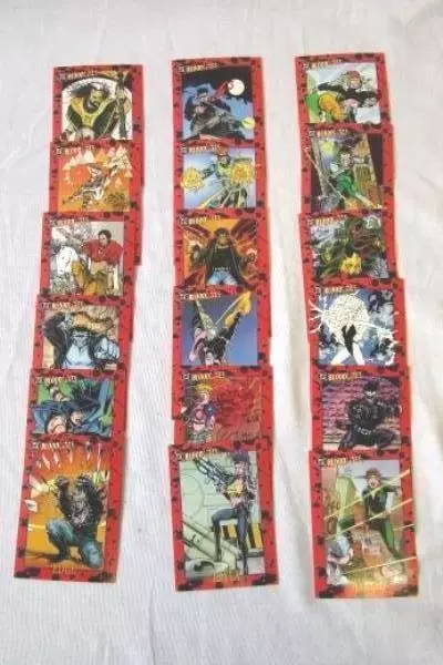 Lot of DC Comics Bloodlines Collectible Trading Cards Set Of 1-78 Sky Box