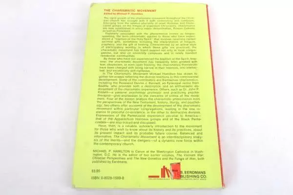 The Charismatic Movement by Michael P Hamilton Vintage 1975 Paperback