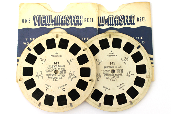 Lot of 2: Sawyer's View-Master Sanctuary Sorrowful Mother Typeset Reels #145-147