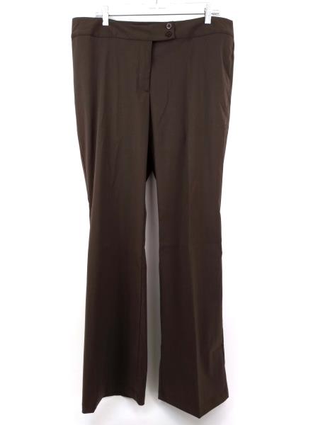 NOEL ASMAR Spa Uniform Bottoms Chocolate Brown Tailored Pant "NA020" NWT Size 16