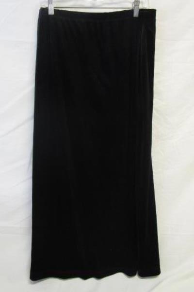 Notations Women's Top & Skirt Combo Black & Silver Size XL