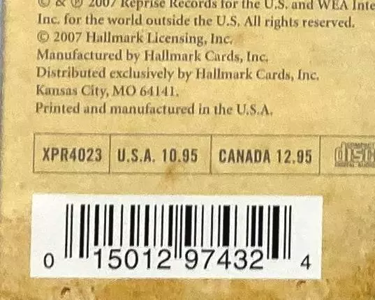 Josh Groban With You CD 2007 Hallmark Limited Edition Compilation XPR4023