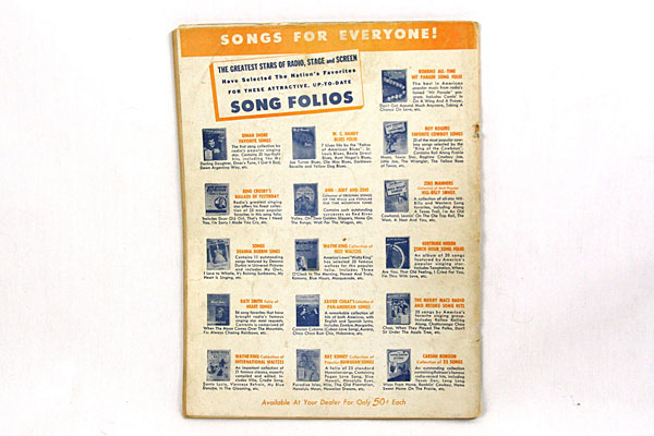 Ballads of Yesterday - Bing Crosby - SONGBOOK w/ Words and Guitar Chords