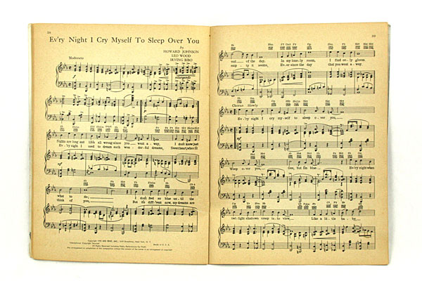 Ballads of Yesterday - Bing Crosby - SONGBOOK w/ Words and Guitar Chords