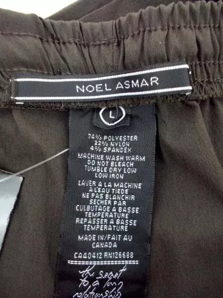 Noel Asmar Spa Uniform Pants Chocolate Brown Unisex Size M NWT NA003DS