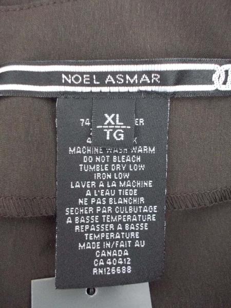 NOEL ASMAR Spa Chocolate Brown Uniform Shirt Tuscan NA003 NWT Size XL Men's
