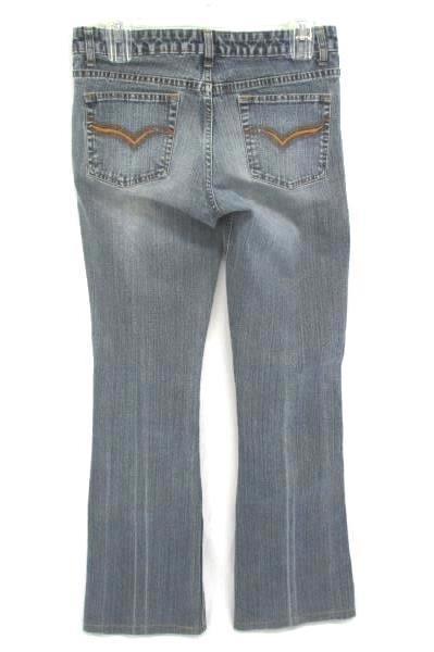 Riders Vintage Distressed Denim Boot Cut Flare Stretch Jeans Women's Juniors 7