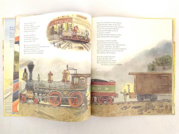 Locomotive (Caldecott Medal) by Brian Floca (2013) FLAT SIGNED Hardcover