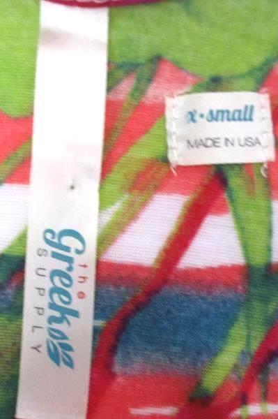Sorority Tank Top Phi Sigma Sigma Gold Writing Floral Shirt Women's XS