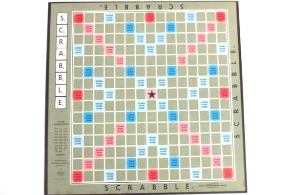 Vintage Scrabble Crossword Game - Selchow & Righter