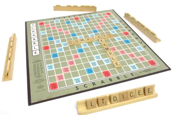 Vintage Scrabble Crossword Game - Selchow & Righter