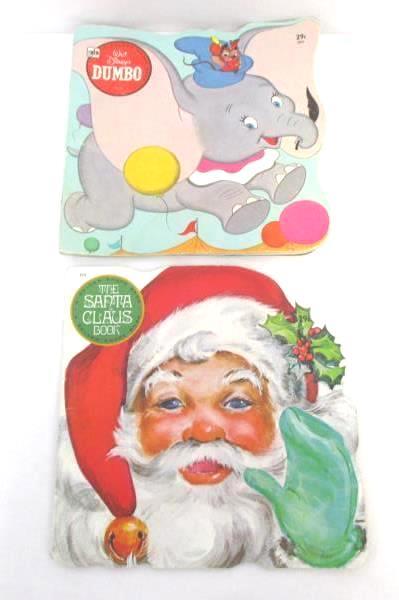 Lot of 5 VTG Golden Shape Children's Books Zoo Kitten Bird Santa Dumbo Softcover