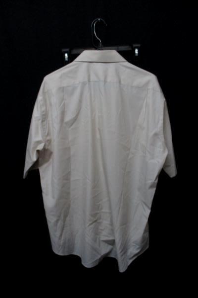 Vintage Windridge Mervyns Beige Short Sleeve Button Front Shirt Mens Size 17