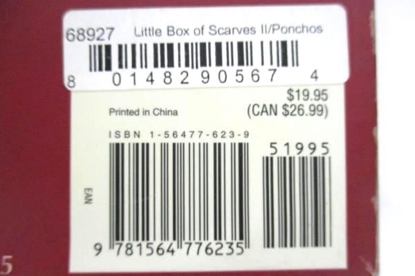 2005 The Little Box Of Knitted Ponchos And Wraps By Sandy Scoville