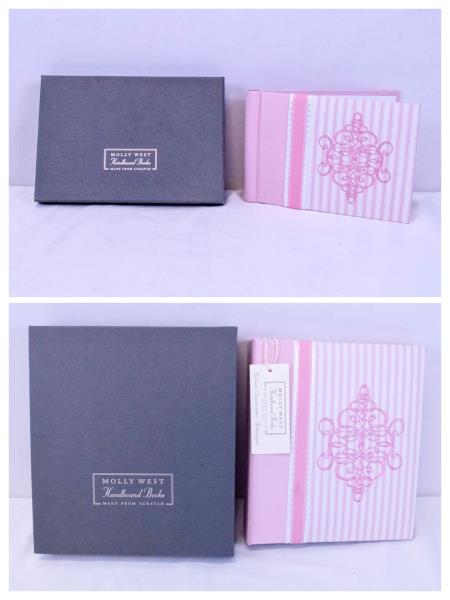 Molly West Handbound Photo Album & Brag Book Set w/ Boxes Unused