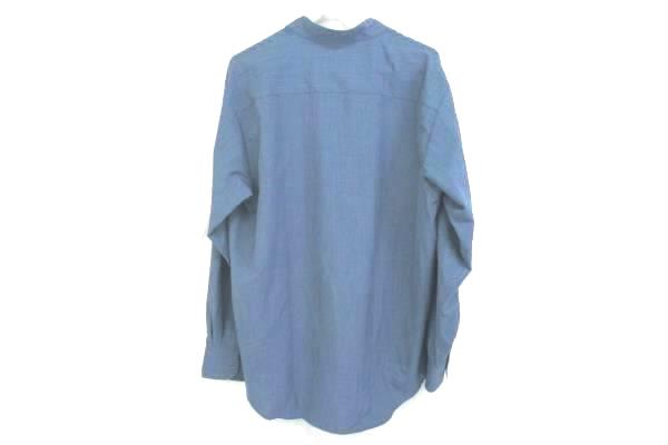 Edwards Garment Men's Batiste Riviera Blue Casino Shirt Size L 1395-406