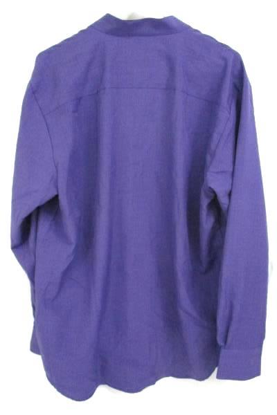 Edwards Garment Mens Batiste Purple Grape Casino Shirt Size L 1395-504