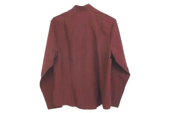 A+ by SAI Wine Colored Tunic Hospitality Shirt Long Sleeve 8210 Womens M