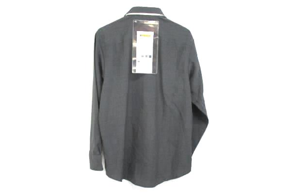 Edwards Garment Mens Batiste Steel Grey Casino Shirt Size M 1292-079