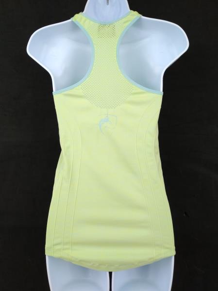 ALPHALETE Green / Blue Racerback Performance Vented Tank Top Women's MEDIUM
