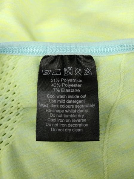 ALPHALETE Green / Blue Racerback Performance Vented Tank Top Women's MEDIUM