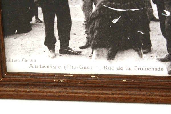 Vintage French Black & White Photo Auterive Rue De La Promenade Victorian Decor