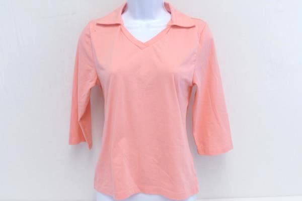 Lot 2 Gabrielle Rohde-Royce Tops Pink Red 3/4 Sleeve Stretch V Neck Women's XS