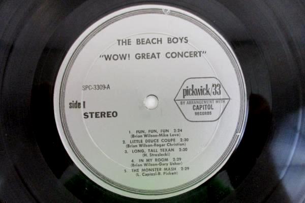 Beach Boys - Wow! Great Concert! 1972 12" Vinyl 33 RPM LP Record SPC-3309