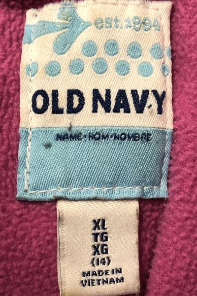 Puffy Fleece Lined Zip Up Vest By Old Navy Pink Girls Size 14 XL