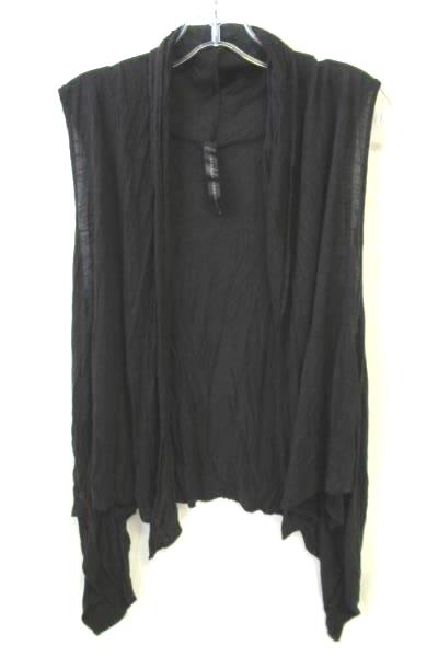 Woman's Black Light Weight See Through Cardigan Vest By Isabella Rodriguez SZ M