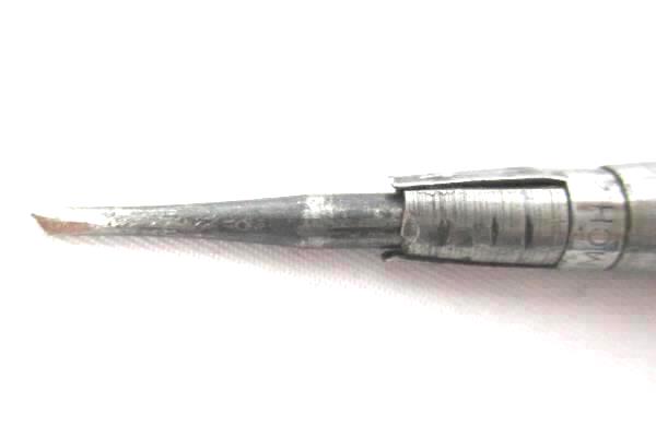 Vintage Flat Head Metal Screwdriver Pat. MCH 2210 Plastic Handle
