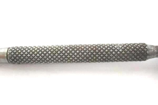 Vintage Flat Head Metal Screwdriver Pat. MCH 2210 Plastic Handle